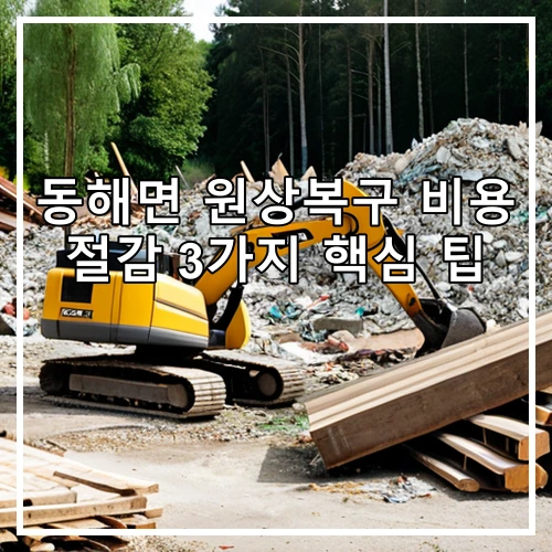 동해면 원상복구 비용 절감 3가지 핵심 팁