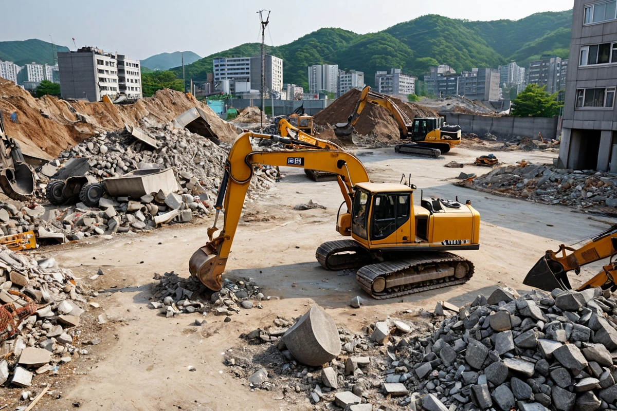 흥해읍 매장철거 비용 정확한 가격표: 전문가가 알려주는 합리적 선택, 흥해읍 철거 비용을 최적화하는 방법 관련 실제 현장을 담은 사실적인 사진, 사람(인물)이 전혀 등장하지 않게